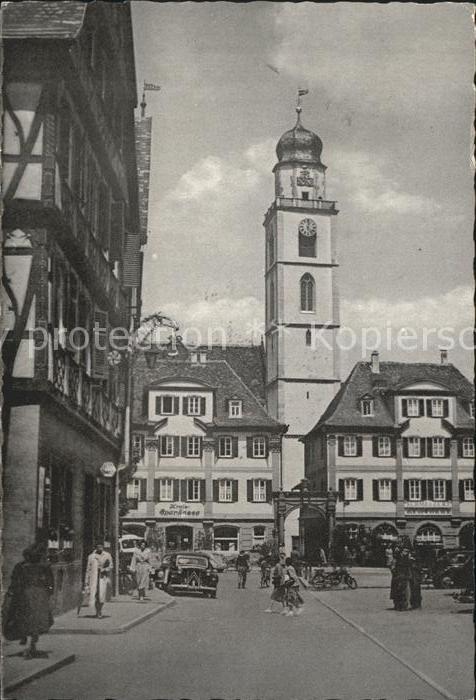 Bad Mergentheim Marktplatz Stadtkirche