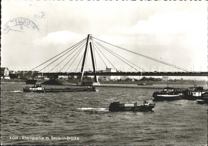 Koeln Rhein Rheinpartie Severin Bruecke