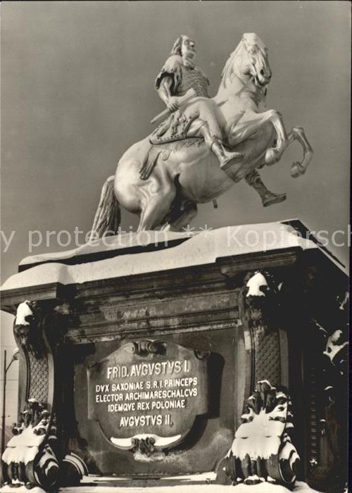 DRESDEN Elbe Goldene Reiter