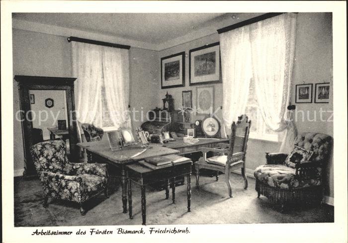 Friedrichsruh Aumuehle Arbeitszimmer Fuersten Bismarck