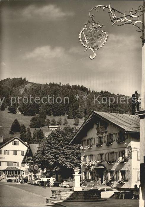 Oberstaufen Oberallgaeu Bayern Kirchplatz