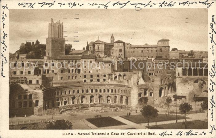 Roma Rom Mercati Traianesi Casa Cavalieri Rodi