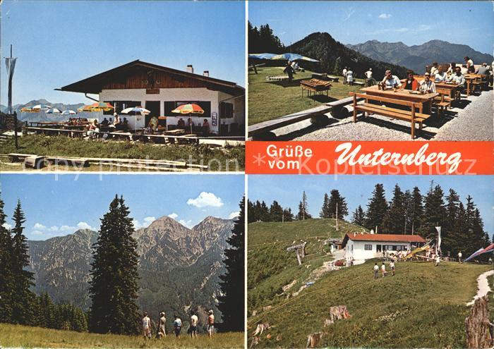 Ruhpolding Bayern Gipfelgaststaette Unternberg Alm Drachenflugplatz