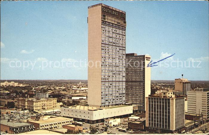 Dallas Texas Showing Southland Life Building Sheraton Hotel Complex