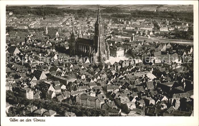 Ulm Donau Fliegeraufnahme