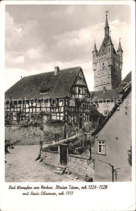 Bad Wimpfen Blauer Turm Haus Ellseeser