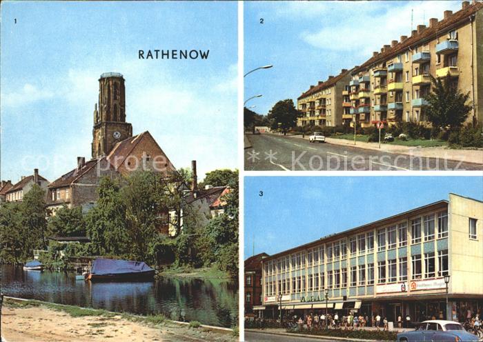 Rathenow Havel Schleusenweg Leninallee Kaufhaus Magnet