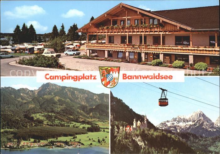 Schwangau Campingplatz Bannwaldsee Luftseilbahn Burg