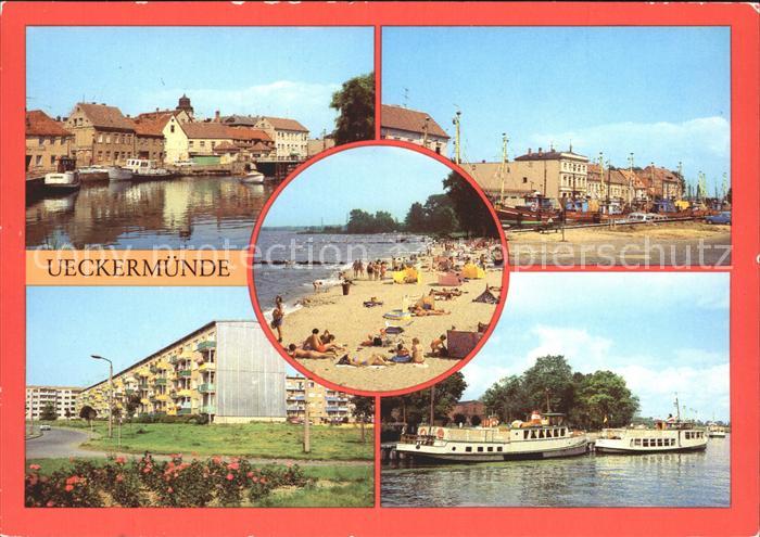 Ueckermuende Mecklenburg Vorpommern Hafen Neubauten Neuendorfer Strasse Strand