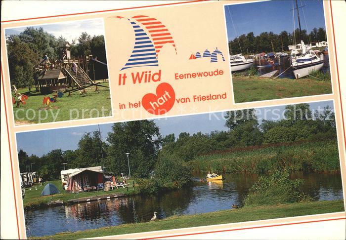 Earnewald Friesland Camping It Wiid Kinderspielplatz Segelboot