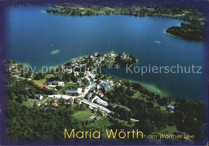 Maria Woerth Woerthersee Fliegeraufnahme