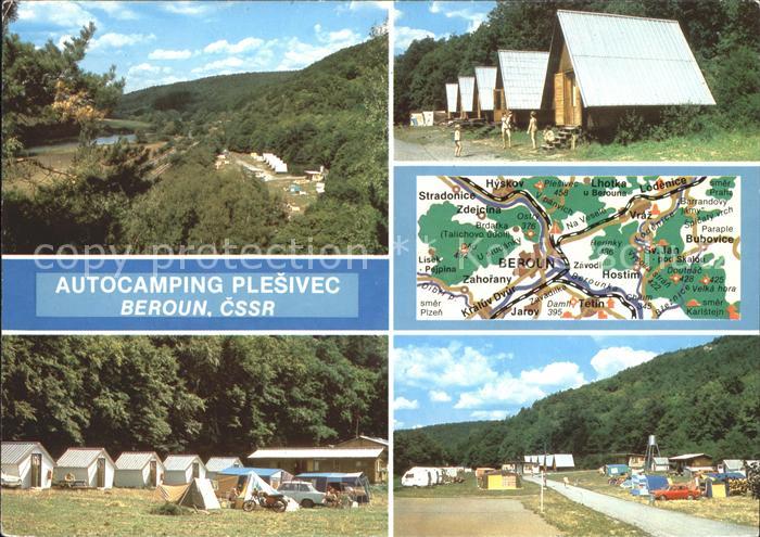 Beroun Autocamping Plesivec Ferienhaus Landkarte