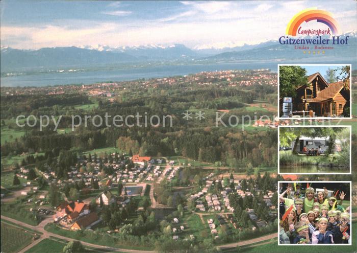 Lindau Bodensee Campingpark Gitzenweiler Hof Alpenblick Fliegeraufnahme