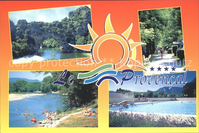 Vallon-Pont-d Arc Camping Le Provencal Route des Gorges Piscine