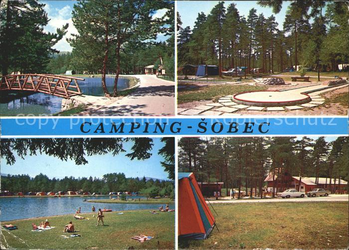Sobec Camping Badestrand Minigolf
