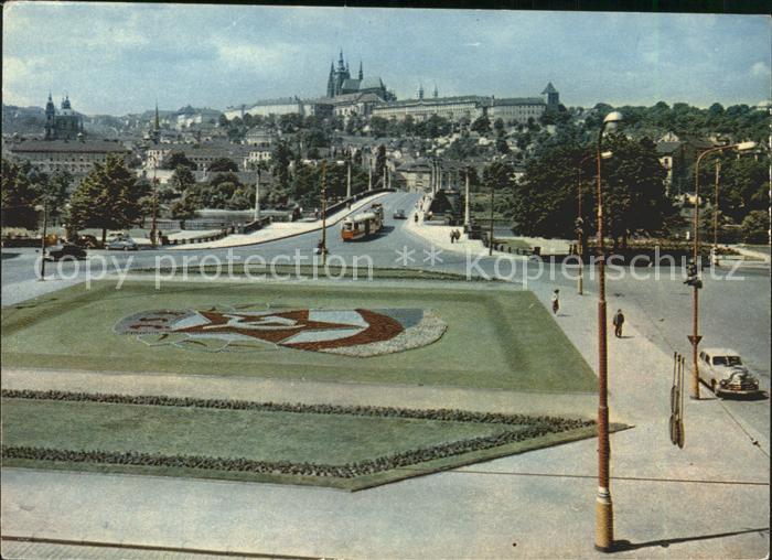 Praha Prahy Prague Ansicht mit Prager Burg
