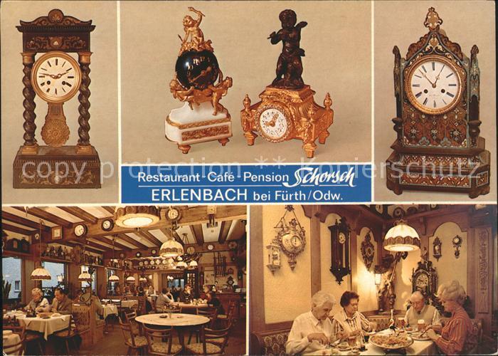 Erlenbach Bergstrasse Restaurant Cafe Pension Schorsch Uhren Sammlung Odenwald