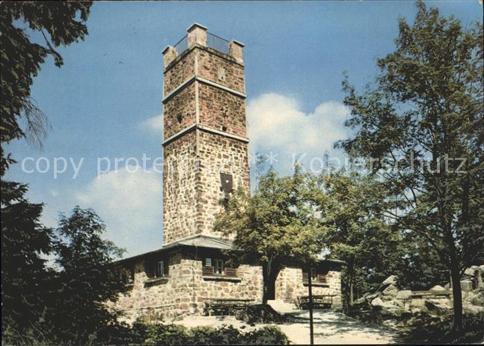Bischofsgruen Asenturm auf dem Ochsenkopf Aussichtsturm Fichtelgebirge