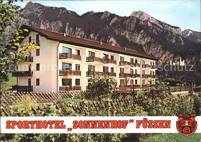 Fuessen Allgaeu Sporthotel Sonnenhof Wappen Alpen