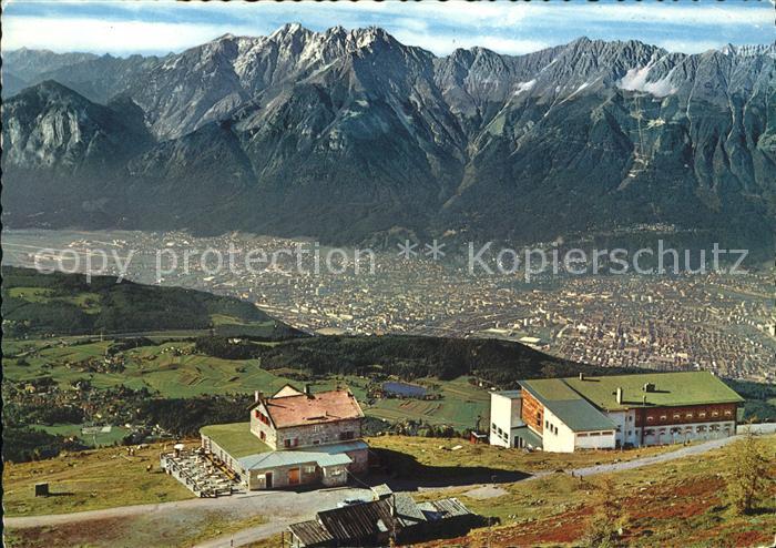 Innsbruck Alpenzentrum Patscherkofel Schutzhaus Berghotel Panorama Nordkette
