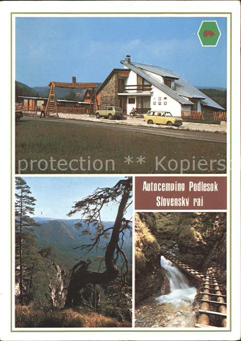 Podlesok Autocemping Slovensky raj Camping Nationalpark Wasserfall