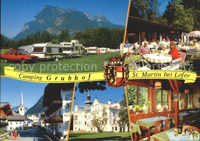 St Martin Lofer Camping Grubhof Campingstueberl Ortsansicht Alpen Wappen