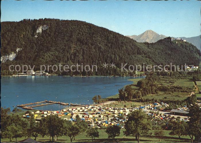 Ossiachersee Campingbad Burgruine Landskron Hotel Lido Mittagskogel Karawanken