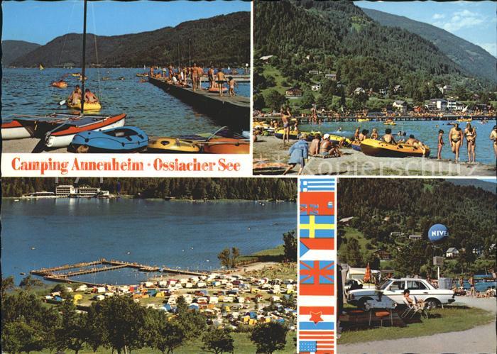 Annenheim Ossiacher See Camping Nationalflaggen