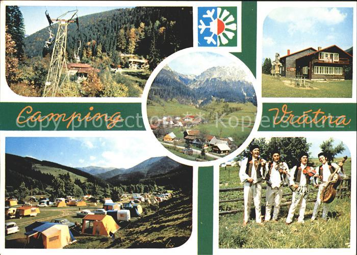 Terchova Camping Vratna Kleine Fatra Sessellift Panorama Musikanten