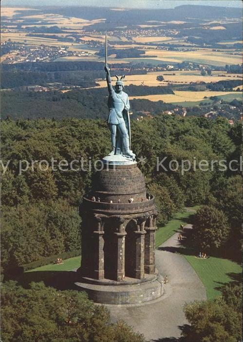 Hermannsdenkmal Teutoburger Wald Fliegeraufnahme