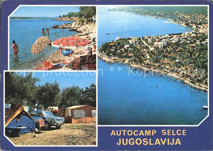 Selce Crikvenica Autocamp Camping Fliegeraufnahme