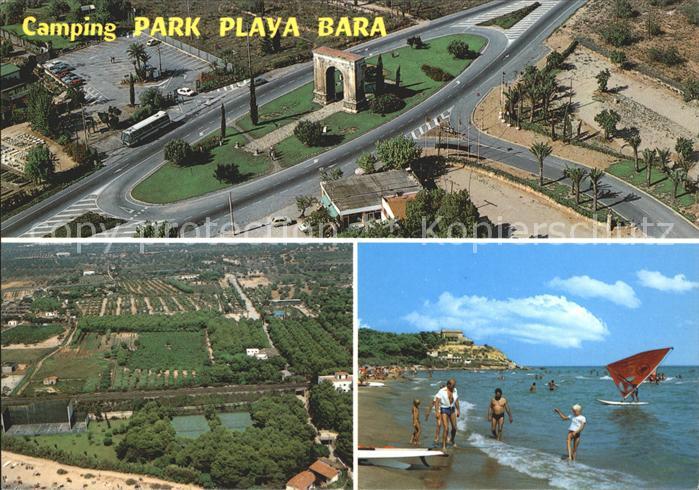 Tarragona Camping Park Playa Bara Strand Windsurfen
