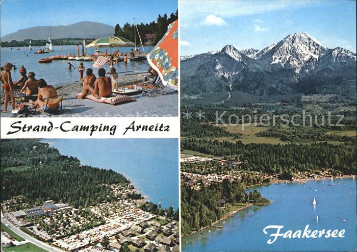 Faak am See Finkenstein Strand Camping Arneitz Faakersee Alpen