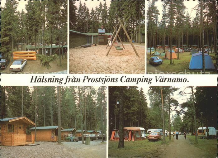 Vaernamo Haelsning fran Prostsjoens Camping Kinderspielplatz