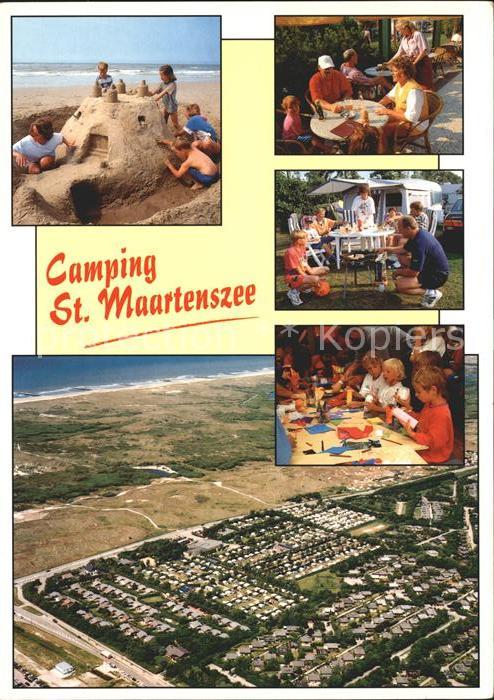 St Maartenszee Camping Strand Sandburg Fliegeraufnahme