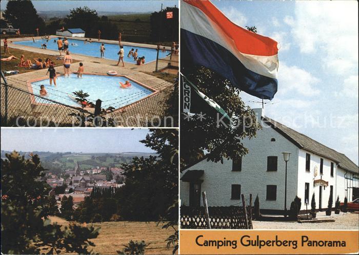 Gulpen Limburg Camping Gulperberg Swimming Pool Panorama Flagge