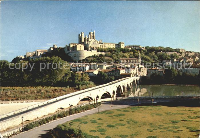 Beziers Pont romain Orb vieux quartiers St Nazaire