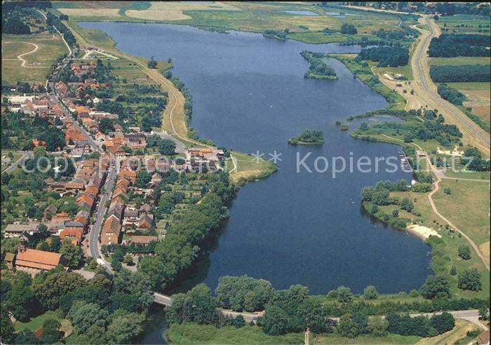 Gartow Elbe Luftkurort am See Fliegeraufnahme