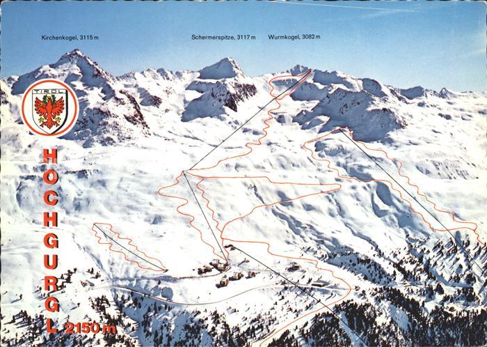 Hochgurgl Schizentrum und Hoteldorf Timmelsjoch Hochalpenstrasse Fliegeraufnahme