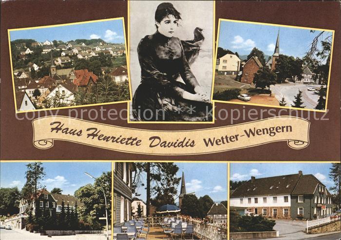 Wengern Hotel Gaststaette Haus Henriette Davidis Hauptstrasse Kirche