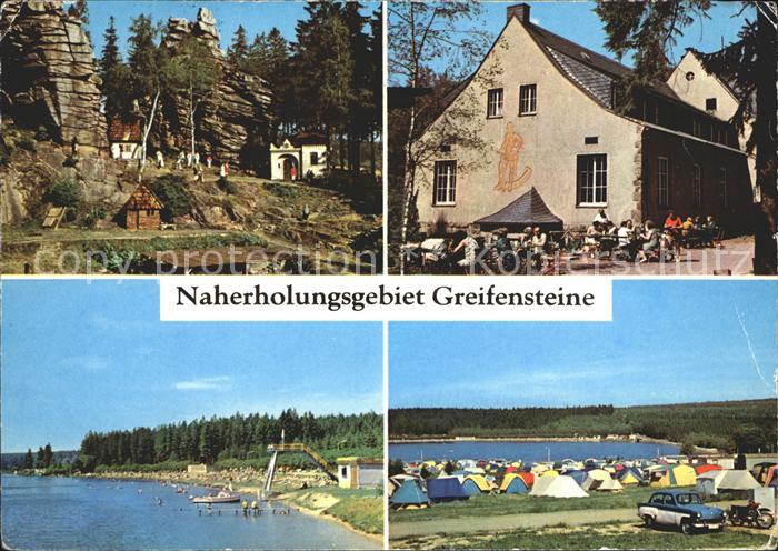 Geyer Naherholungsgebiet Greifensteine Felsen Campingplatz Freibad Gaststaette B