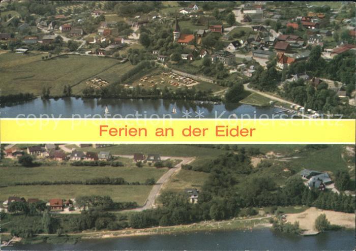 Suederstapel An der Eider Camping Luftkurort Fliegeraufnahme