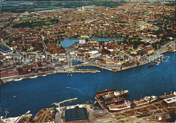 KIEL  CITY Hafen Fliegeraufnahme