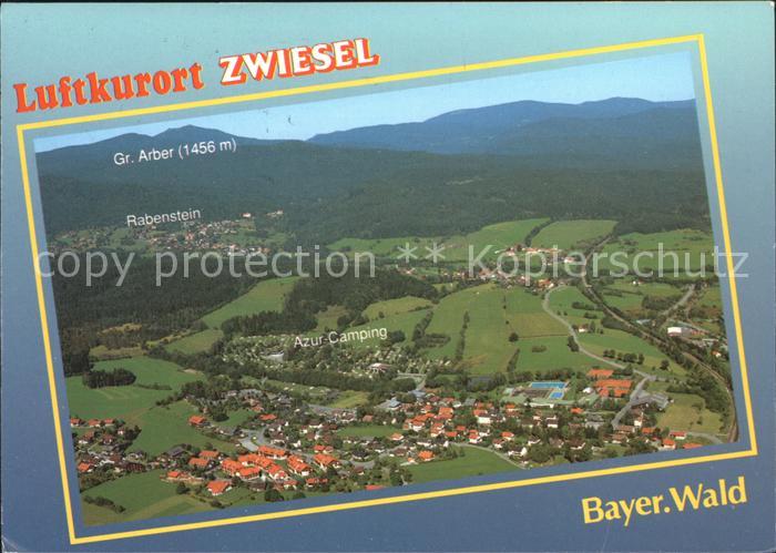Zwiesel Niederbayern Grosser Arber Luftkurort Bayerischer Wald Fliegeraufnahme