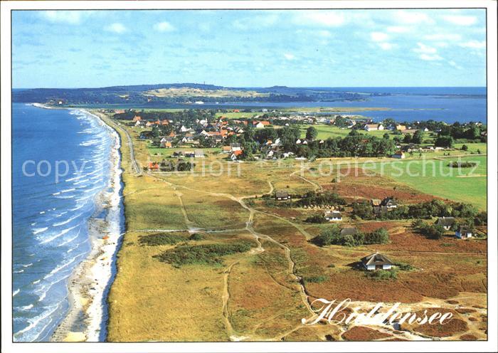 Insel Hiddensee Fliegeraufnahme