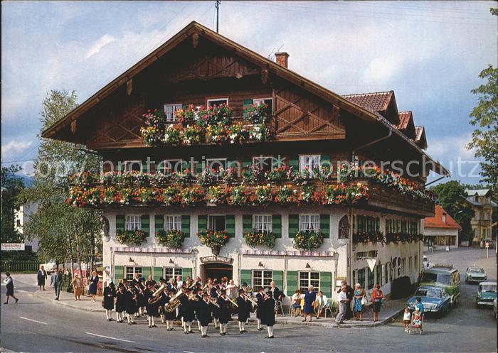 OBERAMMERGAU Bayern Hotel Wolf Musikkapelle