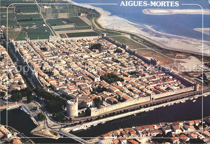 Aigues-Mortes Gard Vue aerienne