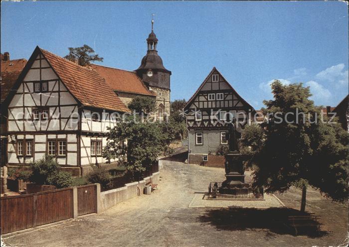 Moehra Lutherstammhaus Kirche Lutherdenkmal
