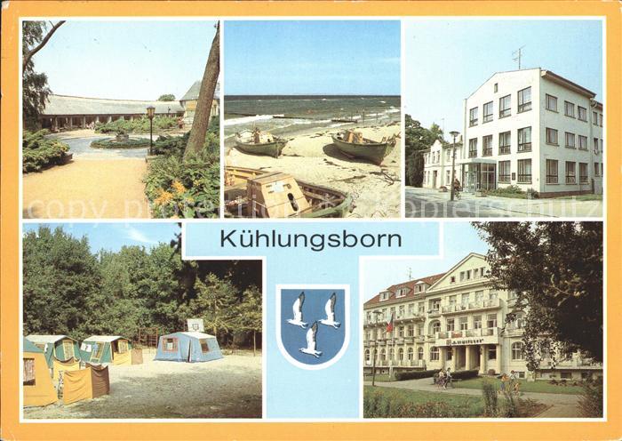 Kuehlungsborn Ostseebad Konzertgarten Bootsliegeplatz Erholungsheim Campingplatz