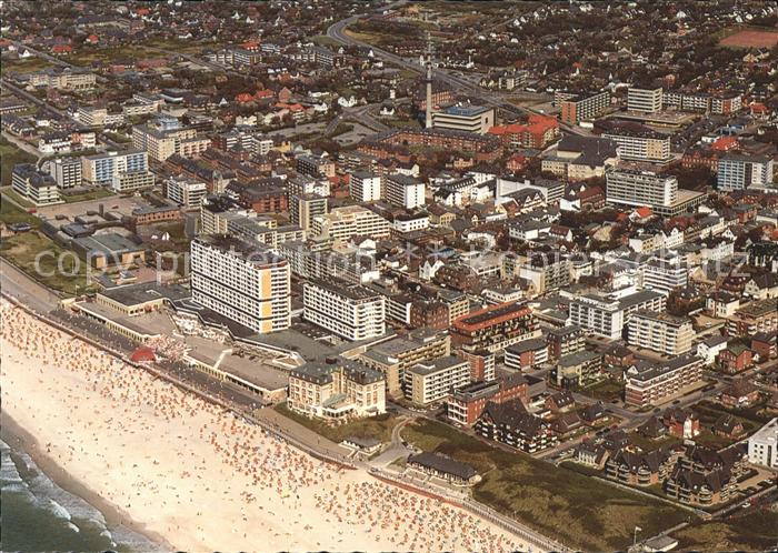 Westerland Sylt Zentrum Nordseebad Fliegeraufnahme